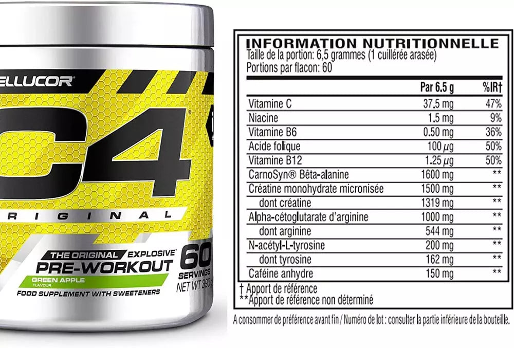Cellucor C4® Original Pre Workout (180 g, Limonada de Cereza)