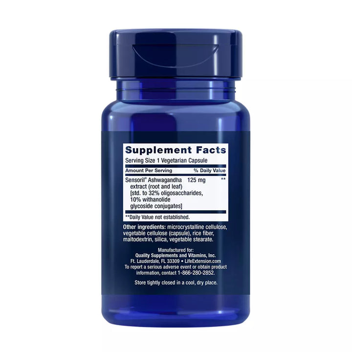 Life Extension Optimized Ashwagandha (60 Veg Cápsula)