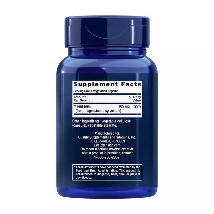 Life Extension Magnesium Glycinate (90 Cápsula)