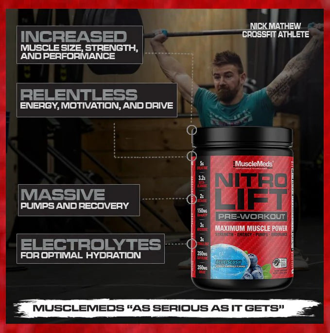 Nitro Lift – Pre-workout – Strength + Performance