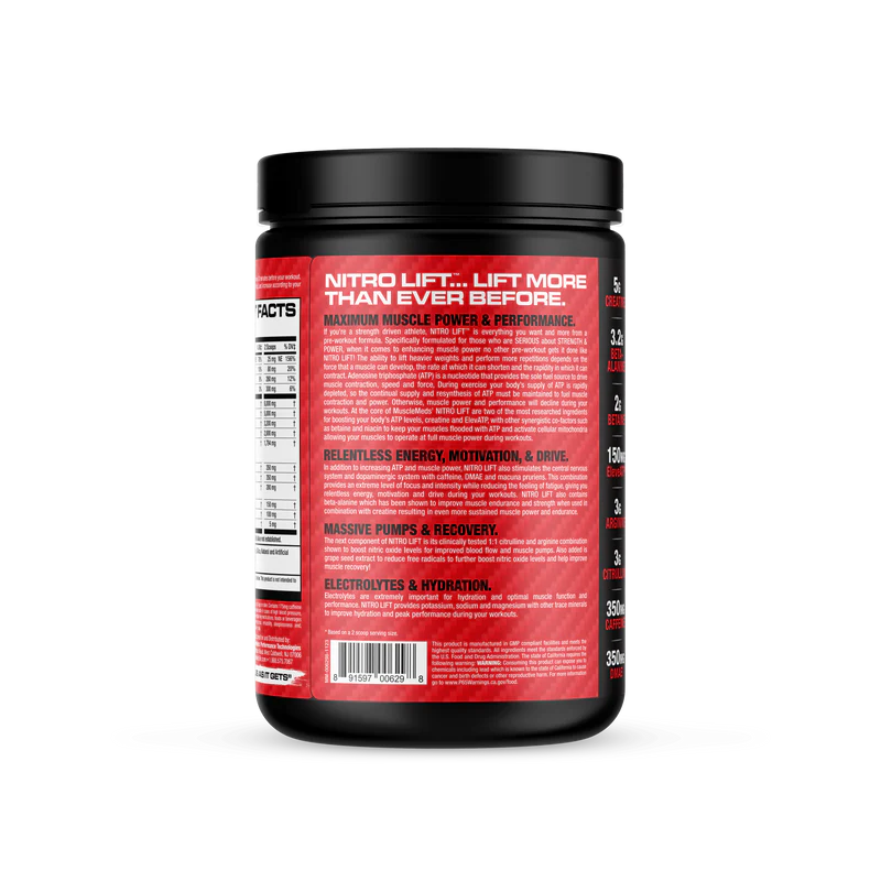 Nitro Lift – Pre-workout – Strength + Performance